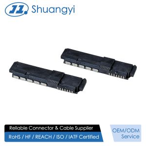 Buy cheap SAS 29P Right-Angle Solder wire Female Cable Connector with Positioning Peg, 15U