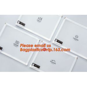 Buy cheap hot selling cheap A4, A5, A6, B5 transparent plastic pe zip lock files bag /zip wallet with printing from wholesalers