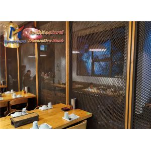 Restaurant Aluminum Expanded Mesh 2.0mm 2m Stretched Steel Mesh