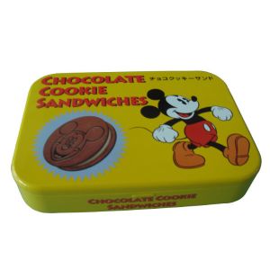 Buy cheap 208g Biscuits Storage Tin Rectangular Cookies Tin Container from wholesalers