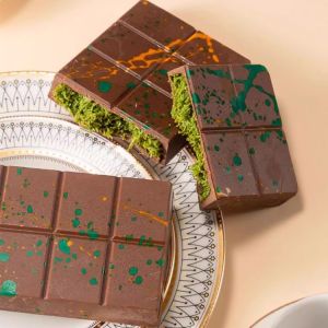 Buy cheap Dubai Pistachio Paste Compound Chocolate Custom Exotic Handmade Snacks Halal from wholesalers