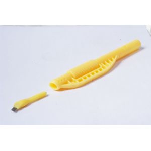 Disposable manual tattoo pen in professinal , yellow Microshading Handpiece and