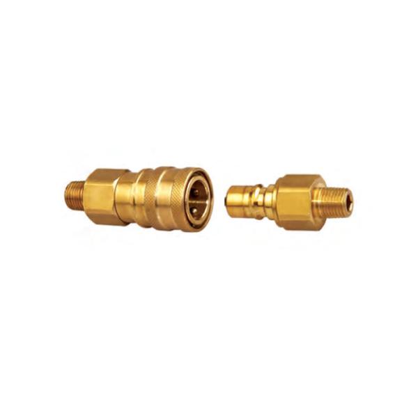 Quality Yellow Brass Quick Connector -20℃-120℃ Temperature Resistance for sale