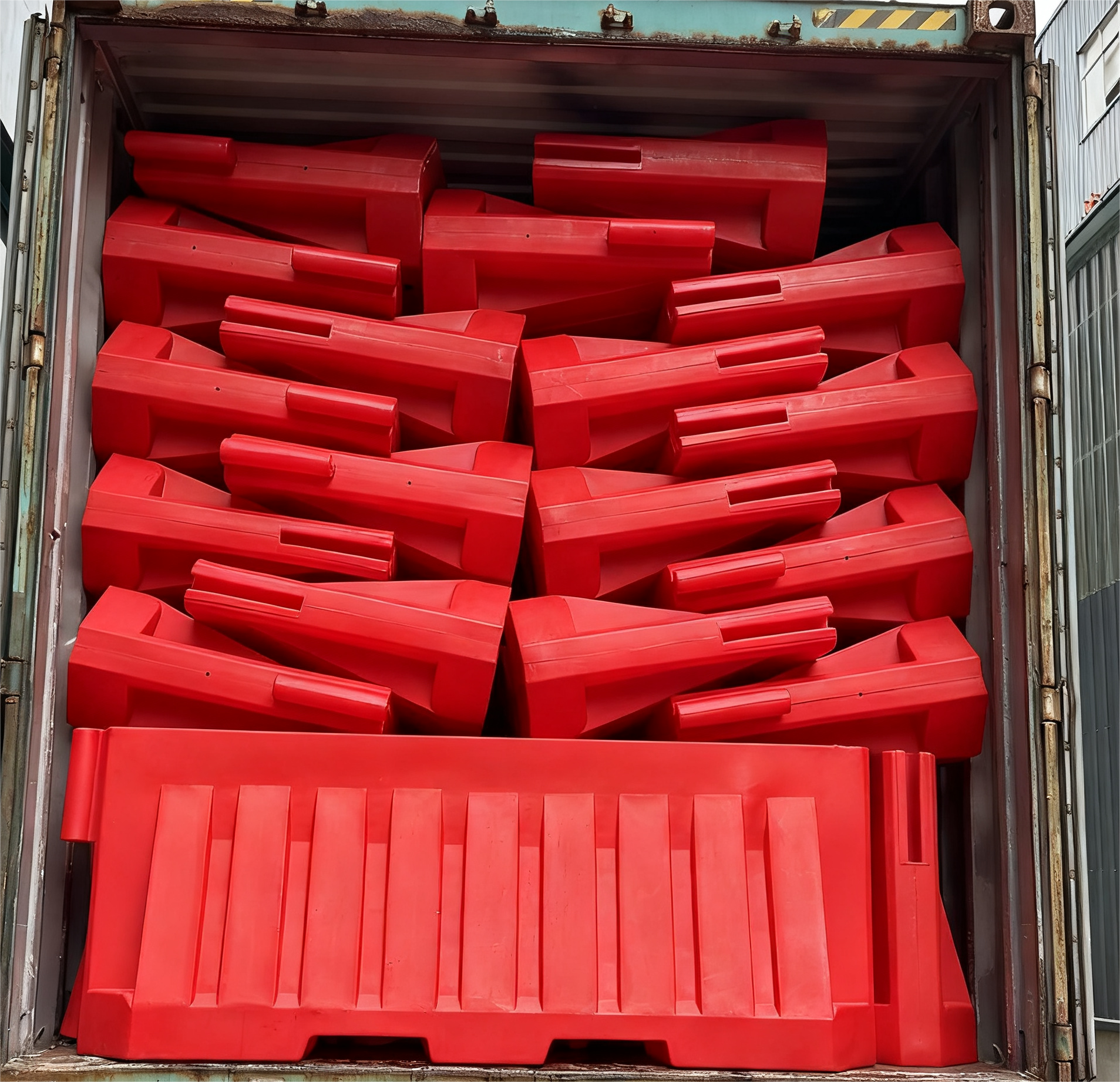 Buy cheap Traffic Barriers Hot-Selling in the Dominican Republic | 2meter Length PE Material Expandable Plastic Traffic Barrier | Water-Filled Road Safety Fence from wholesalers