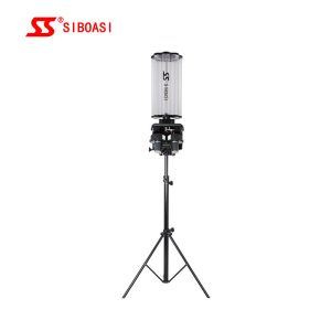 Red Badminton Shuttlecock Feeder Machine 145cm-215cm Lifting Random function