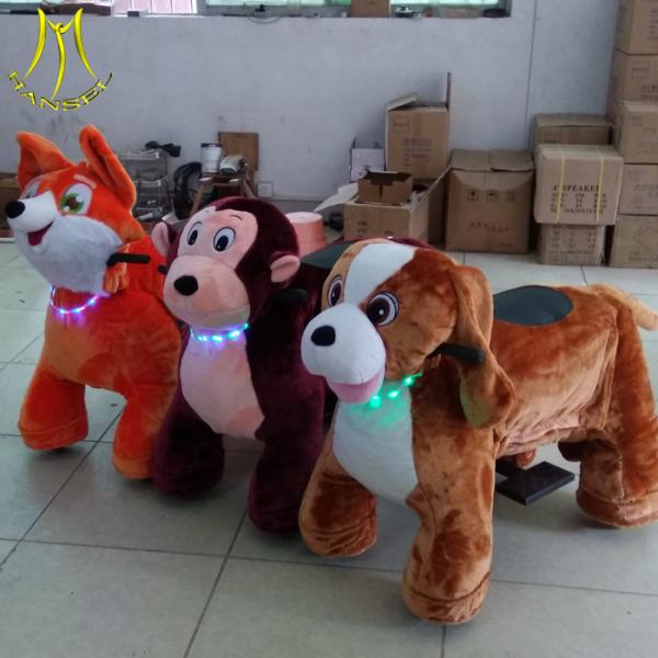 Buy cheap Hansel guangzhou manufacturer walking fireproof plush motorized riding animals from wholesalers