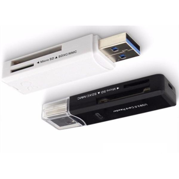 USB2.0 / USB3.0 Micro USB Card Reader , Super Slim USB Tf Card Reader For CF