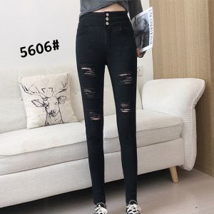 Buy cheap S-5XL Custom Lady Skinny Denim Pants Slim High Waist Jeans from wholesalers