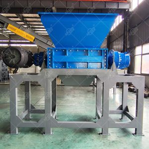 Mobile Double-Shaft Waste Shredder for Plastic and Metal