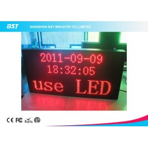 Buy cheap P7.62 Matrix Red Indoor Led Moving Message Sign With Aluminum Frame / USB Control from wholesalers