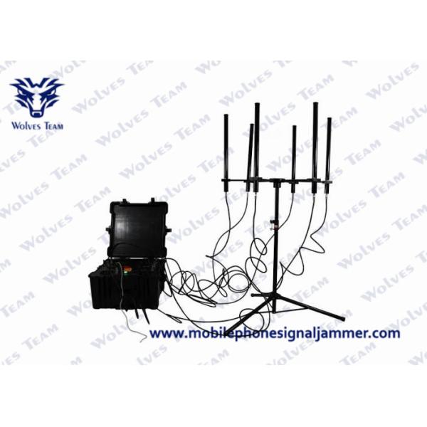 China 100W Output Drone Signal Jammer , Portable Cell Phone Signal Jamming Device  on sale China 100W Output Drone Signal Jammer , Portable Cell Phone Signal Jamming Device  on sale