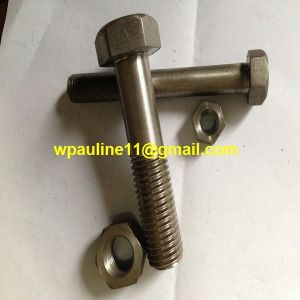 China ss321 stainless steel hex head bolts machine bolt and nuts on sale