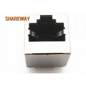 Buy cheap Copper Alloy PCB Mount Rj45 Jack , Modular 8 Port Rj45 Connector JXD2-0010NL from wholesalers