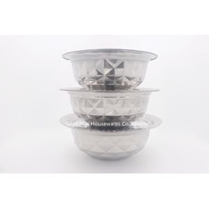 Buy cheap Chromatic 0.076cbm 26cm Cookware Stainless Steel Basin With Lid product