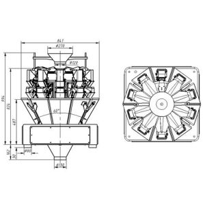 Step Motor Driven 120PRM 0.5L Multi Head Packing Machine