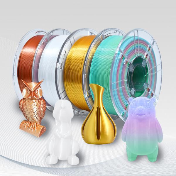 Buy cheap Custom Silk 3D Printer Filament Toughness Enhanced PLA Plus from wholesalers