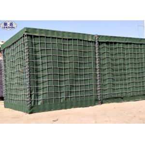 Buy cheap Galvanized Mesh Gabion Military Barriers / Military Sand Wall Barriers from wholesalers