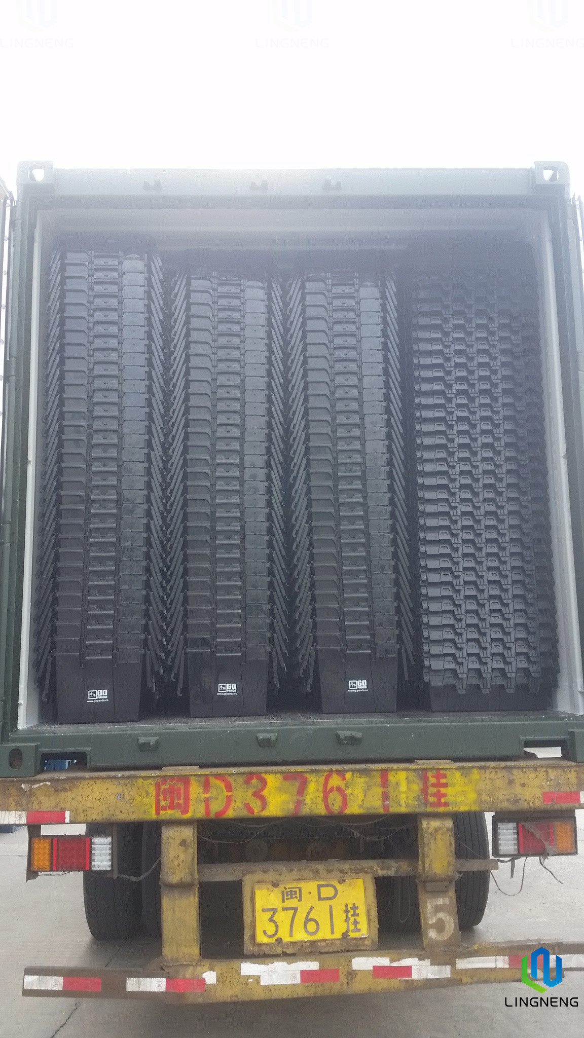 Nestable Stackable Heavy Duty Reusable Plastic Shipping Totes Containers With