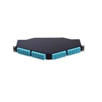 Buy cheap Tri - Angle MPO - LC Fiber Optic Patch Panel 144 Ports Duplex / Simplex For LAN product