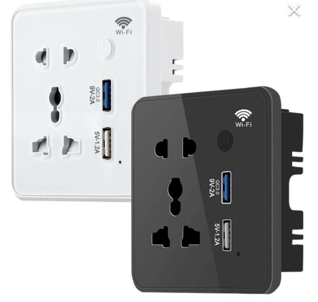Quality Glomarket Tuya Wifi Smart Sockets Usb Charger Electrical Plug Socket Remote Control With Alexa Google For Smart Home for sale Buy cheap Glomarket Tuya Wifi Smart Sockets Usb Charger Electrical Plug Socket Remote Control With Alexa Google For Smart Home product