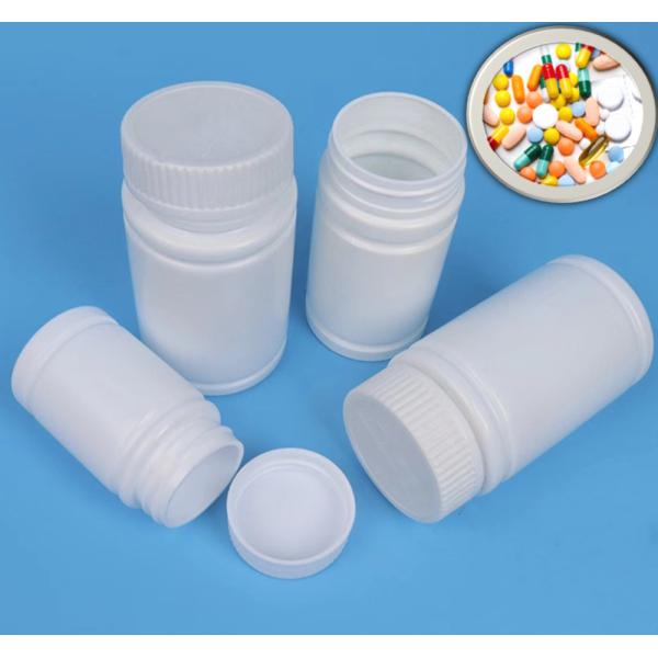 Quality Capsules White Medicine Bottle HDPE Empty Pill Bottle 40ml for sale