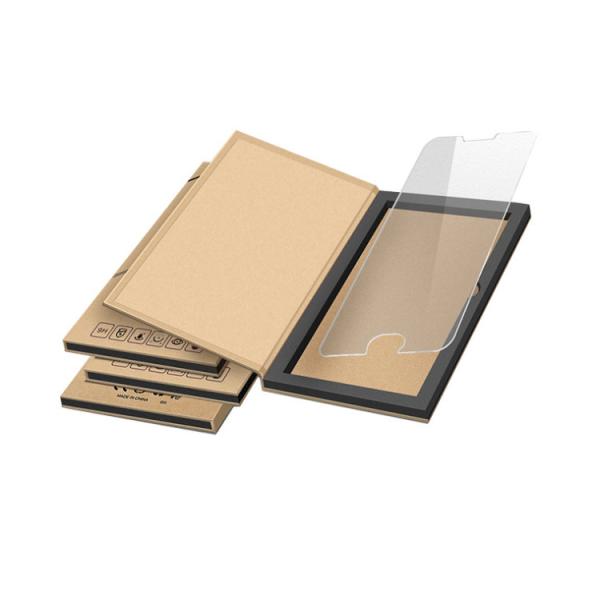 Buy cheap Custom Oem Recyclable Kraft Custom Printed Tempered Glass Screen Protector Retail Packaging Box from wholesalers