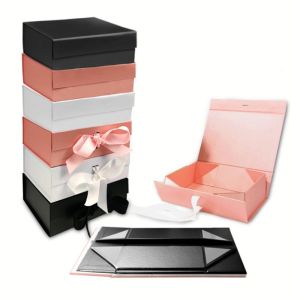 Buy cheap CMYK Recycled Gift Cardboard Folding Box With Magnetic Closure For Cosmetic Wig Shoe from wholesalers