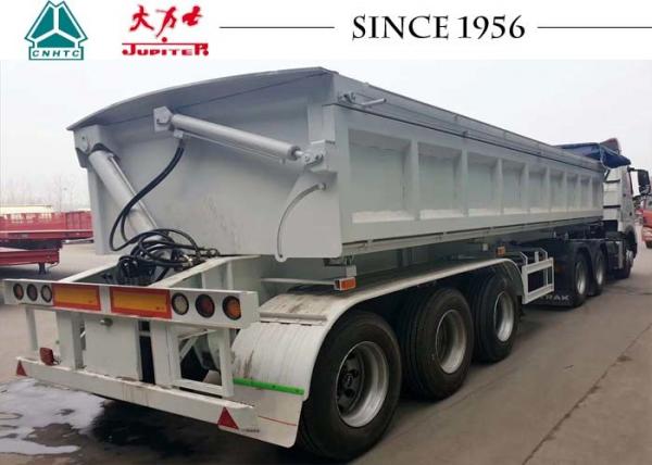 Quality 3 Axle HOWO Drop 30m³ Side Tipper Semi Trailer for sale