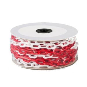 Buy cheap High-Quality Polyethylene Plastic Chain with Durable and Weather-Resistant Red and White Alternate Colored Links for Safety Barrier from wholesalers