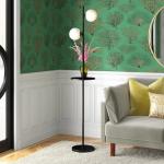 Buy cheap Modern Glass Ball E27 Iron Tray Table Floor Lamp For Living Room from wholesalers