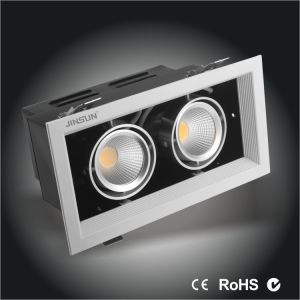 Buy cheap 2*25W Double head squre shape high power citizen chip of led downlight with UL price from wholesalers