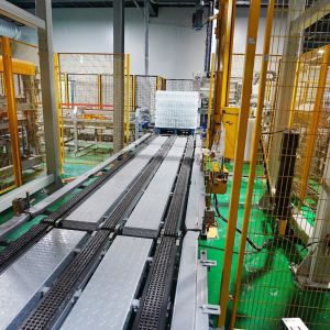 Buy cheap Fully Automatic Single Column Palletizer System for Large Barrel Water Packaging Line from wholesalers