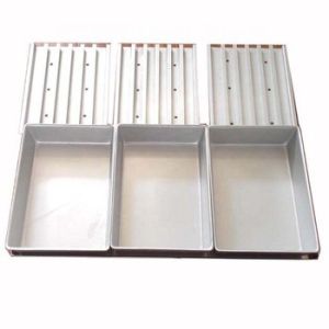China Customized rectangle aluminum alloy trays with lid or cover on sale
