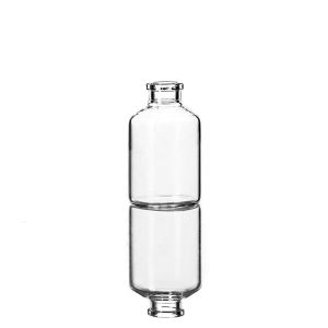 Buy cheap Liquid Medicine Molded Glass Vial 20ml Clear Amber Glass Vials With Rubber Stopper from wholesalers