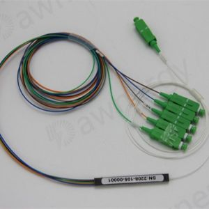 1x5 Mini Type SCAPC Fiber PLC Splitter FTTH Customized