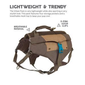 China Lightweight Anti Pull Dog Harness , Reflective Dog Vest Urban Hiking Backpack on sale