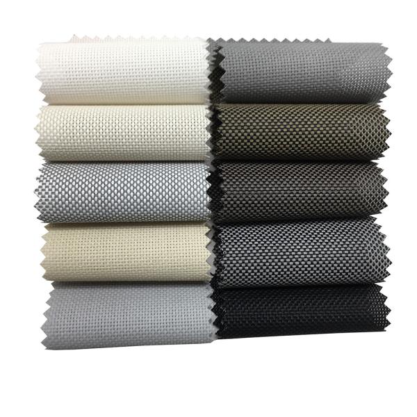 Buy cheap Plain Weave Sun Blocking Polyester Solar Screen Fabric Hotel Roller Shades from wholesalers