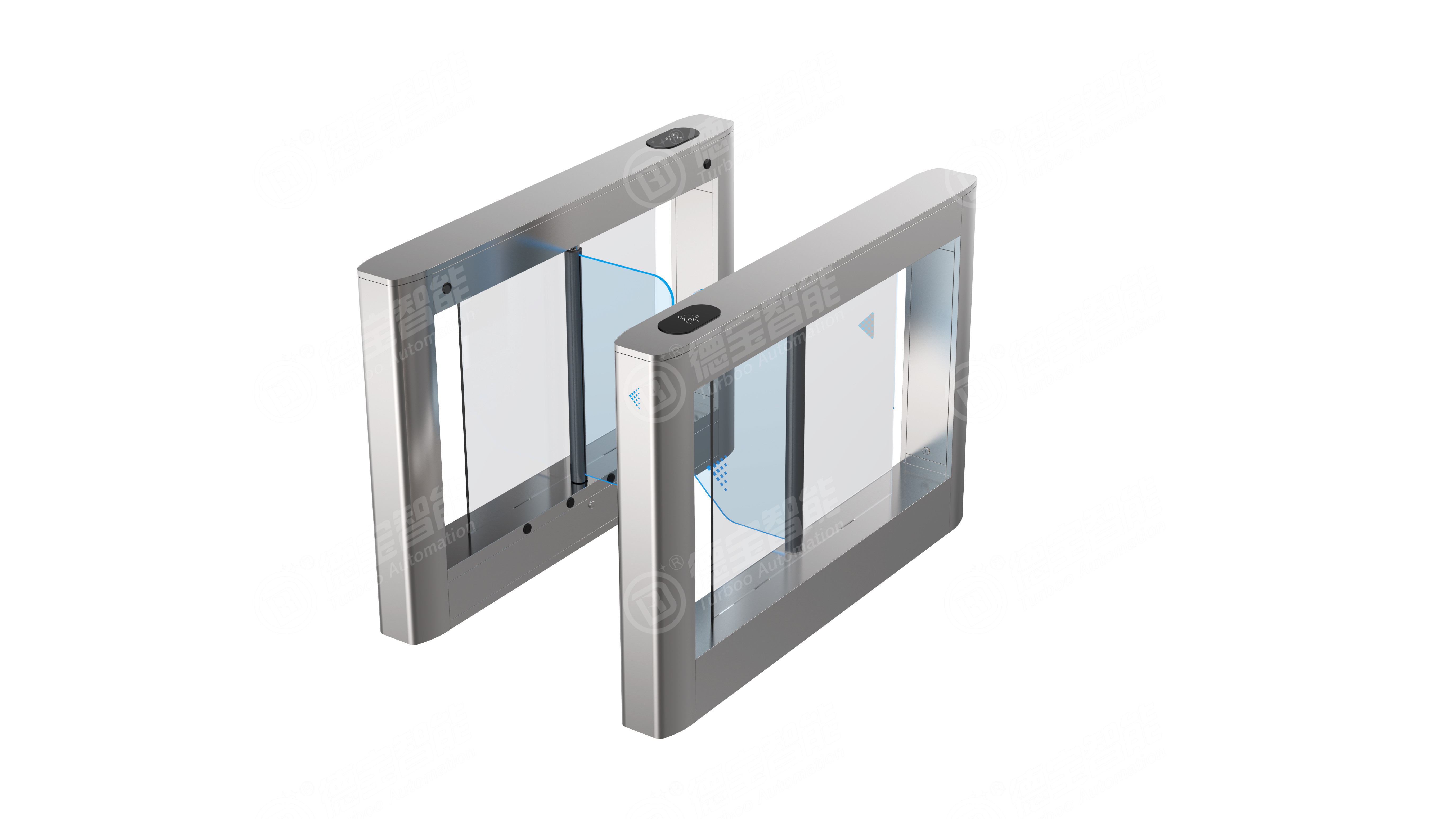 Buy cheap Qr Code Reader Swing Turnstile Barrier Access Control Pedestrian Barrier Gate For Housing Estate from wholesalers