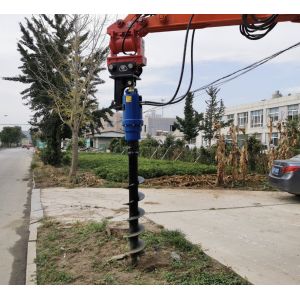 13-20t Excavator Backhoe Hydraulic Earth Auger Drill With S6 Auger