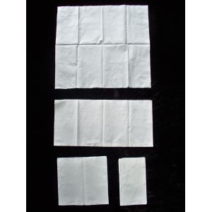 Buy cheap Zero Bleaching White 1 Ply 17gsm Paper Napkins Customised Package from wholesalers