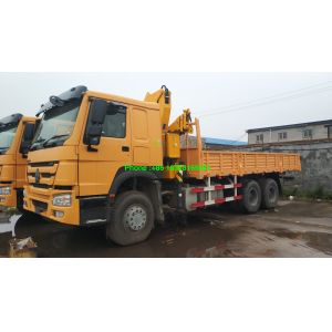 Buy cheap 10T 6500mm Cargo Box Sinotruk Howo7 Truck Mounted Crane from wholesalers