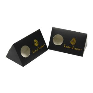 Black Triangle Packaging Box With Transparent Window