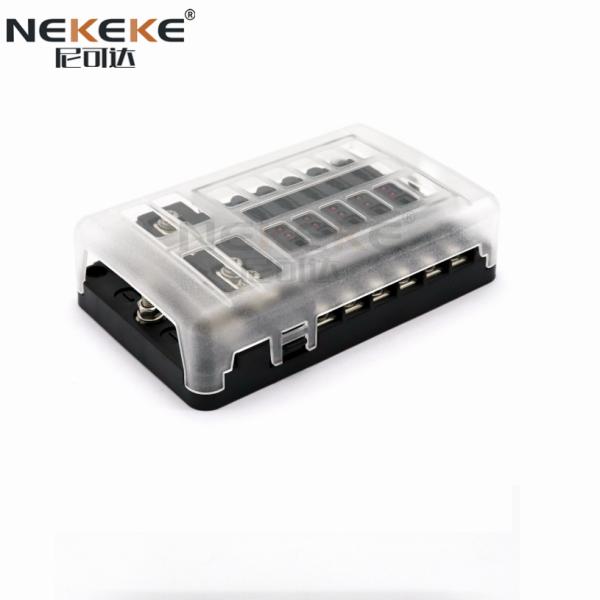 China 12V 24V Waterproof Boat Fuse Board Fuse Box With Negative Bus 12 Way on sale China 12V 24V Waterproof Boat Fuse Board Fuse Box With Negative Bus 12 Way on sale