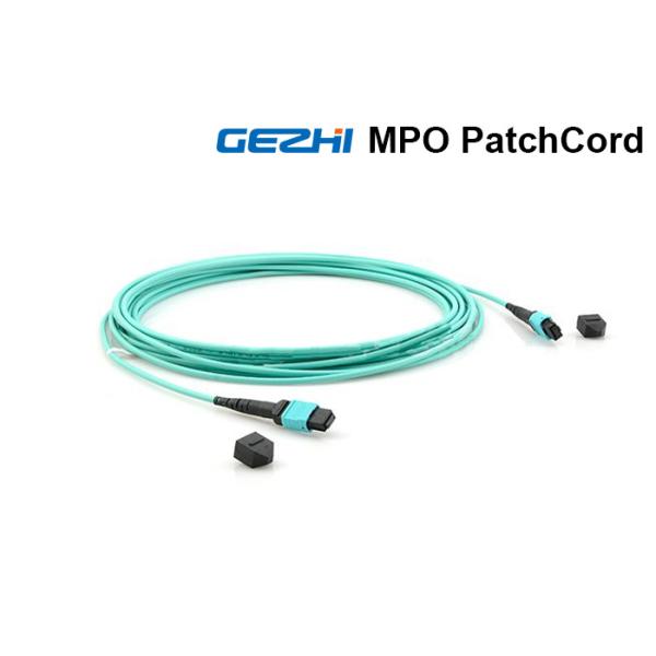 24 Cores MPO Connector Fiber Optic Cord , 10G OM3 Fiber Optic Jumper Cables