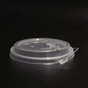 Disposable Plastic Cup Lid Flat Lid For PP Cup With FAD Certification