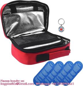 China Insulin Cooler Travel Case Diabetic Medication Cooler Bag Diabetes Organize Medicine With 4 Ice Packs on sale