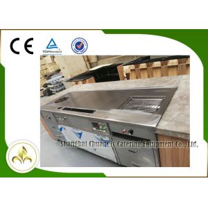 Multi Function Teppanyaki Grill Table Stainless Steel Electromagneitc Soup Stove