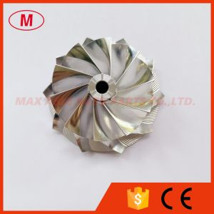 Buy cheap RHF5 43.40/56.00mm 10+0blades turbo milling/aluminum 2618/billet compressor wheel from wholesalers