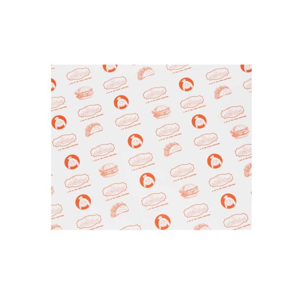 12" X 12" Greaseproof Wax Paper Kraft Paper Food Wrap Basket Liner