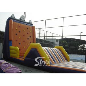 Buy cheap Customized commercial giant inflatable climbing rock wall for entertainment from wholesalers